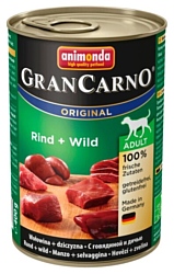Animonda GranCarno Original Adult для собак с говядиной и дичью (0.4 кг) 1 шт.