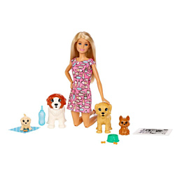 Barbie Doggy Daycare Doll & Pets FXH08