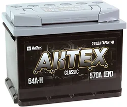 Автомобильный аккумулятор АкТех Classic 6СТ-64 LЗ (64Ah)