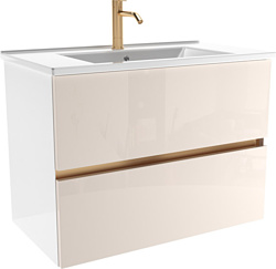 Тумба под умывальник ЗОВ  Лира 100 L100MW0MTGVG-OL100 (тальк)
