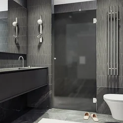 Душевая дверь MaybahGlass 195x80.5 MGD-524-4 (графит матовый/хром глянцевый)