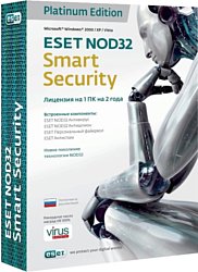 NOD32 Smart Security Platinum Edition (1 ПК, 2 года)