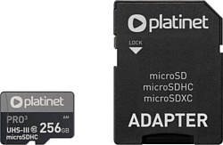 Platinet Pro 3 microSDXC PMMSDX256UIII 256GB