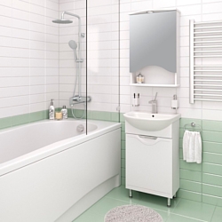 Тумба под умывальник Runo Runo Фортуна 50 + Уют 50 (напольная) Тумба под умывальник Runo Runo Фортуна 50 + Уют 50 (напольная)