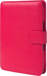 CE Compass Red Leather Folio Case Cover For Amazon Kindle 4