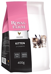 Royal Farm (0.4 кг) Сухой корм для кошек Kitten Chicken