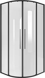 Душевой уголок Niagara NG-6825-34BLACK 80x80x195 (черный матовый/прозрачное стекло)