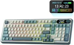 Клавиатура Royal Kludge RK-S98 RGB Sky Blue RK Pale Green Клавиатура Royal Kludge RK-S98 RGB Sky Blue RK Pale Green