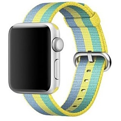 Ремешок Apple из плетеного нейлона 42 мм (желтая пыльца) (MPW62)