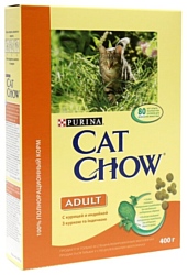 CAT CHOW Adult с курицей и индейкой (0.4 кг)