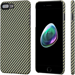 Pitaka MagEZ Case Pro для iPhone 7 Plus (twill, черный/желтый)