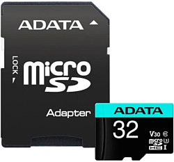 ADATA Premier Pro AUSDH32GUI3V30SA2-RA1 microSDHC 32GB (с адаптером)