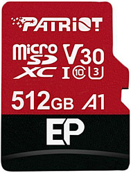 Patriot microSDXC EP Series PEF512GEP31MCX 512GB (с адаптером)