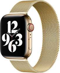 Браслет Rumi Milanese loop металлический для Apple Watch 42/44/45mm (золотистый)