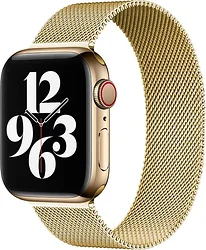 Браслет Rumi Milanese loop металлический для Apple Watch 42/44/45mm (золотистый)