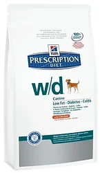 Hill's (1.5 кг) Prescription Diet W/D Canine Low Fat Diabetes Colitis with Chicken dry Hill's (1.5 кг) Prescription Diet W/D Canine Low Fat Diabetes Colitis with Chicken dry
