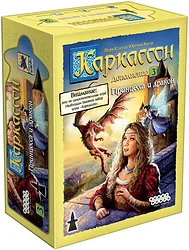 Карточная настольная игра Мир Хобби Каркассон Принцесса и Дракон