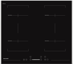 Электрическая варочная панель Sharp KH-6I38FS00