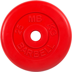 MB Barbell Стандарт 51 мм (1x25 кг, красный)