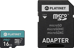 Platinet PMMSD16UI 16GB + адаптер