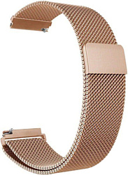 Браслет Rumi Milanese loop металлический 24 мм (красное золото)