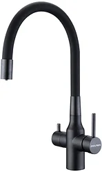 Смеситель Paulmark Salix Sa213419-418 (черный металлик) Смеситель Paulmark Salix Sa213419-418 (черный металлик)