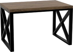 Кухонный стол TMB Loft Эгилсей Дуб 1500x800 40 мм (темный орех)