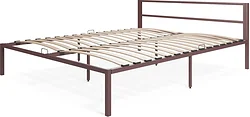 Кровать Князев Мебель Берта 140x190 БА.140.190.К (коричневый муар)
