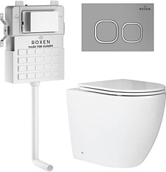 Унитаз Roxen Antares в комплекте с инсталляцией Attach 5 в 1 966947 (кнопка: хром матовый) Унитаз Roxen Antares в комплекте с инсталляцией Attach 5 в 1 966947 (кнопка: хром матовый)