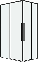 Душевой уголок Grossman Galaxy 100x80x195 300.K33.01.1080.21.00 (черный матовый/прозрачное стекло)
