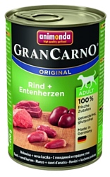 Animonda (0.4 кг) GranCarno Original Adult для собак с говядиной и сердцем утки
