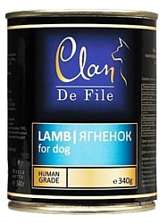 CLAN (0.34 кг) 6 шт. De File Ягненок для собак