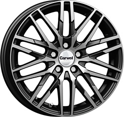 Carwel Кобра 6x16/4x100 D60.1 ET37 Черный с полировкой