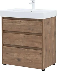 Тумба под умывальник Aquanet Nova Lite 75 302474 (дуб рустикальный)
