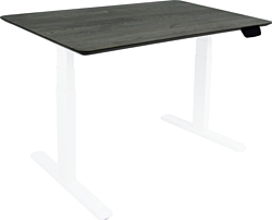 Стол для работы стоя ErgoSmart Wooden Ergo Desk Prime 1300х750х27 мм (скошенный край, дуб галифакс/белый)