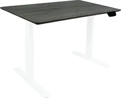 Стол для работы стоя ErgoSmart Wooden Ergo Desk Prime 1300х750х27 мм (скошенный край, дуб галифакс/белый)