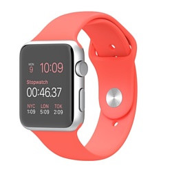 Apple Watch Sport 42mm Silver with Pink Sport Band (MJ3R2)
