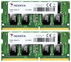 ADATA DDR4 2666 SO-DIMM 16Gb (Kit 2x8Gb)