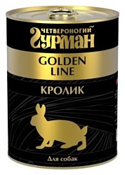 Четвероногий Гурман (0.34 кг) 1 шт. Golden line Кролик натуральный в желе