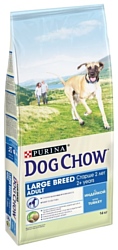 DOG CHOW (14 кг) Adult Large Breed с индейкой для взрослых собак крупных пород