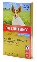 Адвантикс (Bayer) Капли на холку для собак 4–10 кг (4 пипетки)