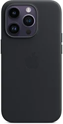 Чехол для телефона Apple MagSafe Leather Case для iPhone 14 Pro (темная ночь)