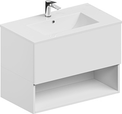 Тумба под умывальник ЗОВ  Кито-2 100 (белый матовый)