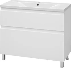 Тумба под умывальник Misty Лаки 100 П-Лак-01100-0112Я+RCW-1403100WH