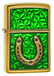 Zippo Horseshoe on Shamrock Pattern (29243-000003)