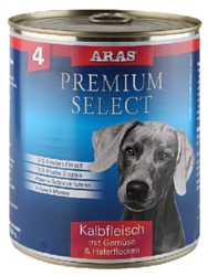 ARAS (0.82 кг) 1 шт. Premium Select для собак - Телятина с овощами и овсяными хлопьями
