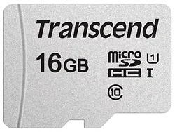 Карта памяти Transcend microSDHC 300S 16GB + адаптер