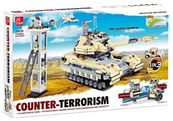 Jie Star Counter Terrorism 29018 Танк Т-90 и два робота