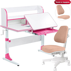 Anatomica Study-100 Lux + органайзер со светло-розовым креслом Armata (белый/розовый)