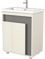 Тумба под умывальник Дабер 015 Тобага/Эридан/Артвин 60 Т15.6Т.0.19 (бежевый/серый)